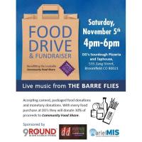 Food Drive & Fundraiser - arielMIS, 9 Round and Double D's Pizzeria & Taphouse