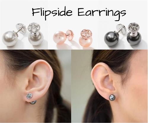Flipside Earrings come in Cream, Blush & Grey!