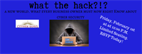 Code Blue Computing: What the Hack?! What Every Biz Owner Must Know About Cyber Security.