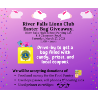 River Falls Lions Club Easter Bag Giveaway
