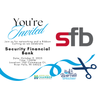 Ribbon Cutting Celebration for the Remodeled Security Financial Bank