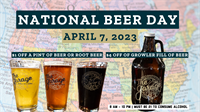 National Beer Day - Celebrate at The Garage Bikes + Brews!