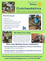 River Falls Rotary Launching Crutches4Africa 