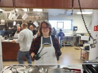 Pathfinders assisting with American Legion Pancake Breakfasts