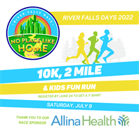 10K, 2-Mile, Kids Fun Run - River Falls Days 2022 Races