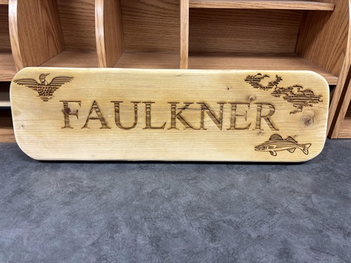 Soft Wood Cabin Sign