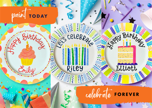 Make a birthday plate and celebrate forever Make a birthday plate and celebrate forever