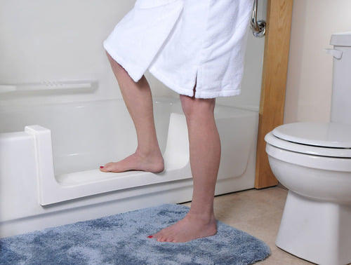 Tub-Cut Outs are easier on the budget and help avoid falls!