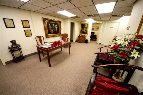 Reception for Furnished Office Suites