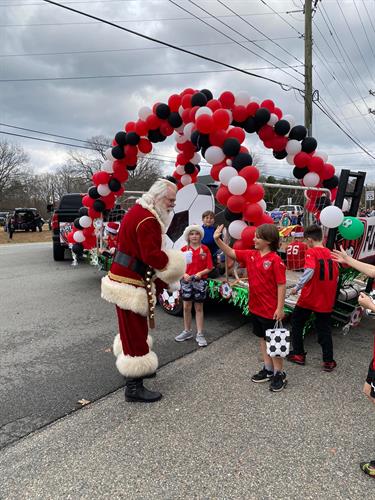 Fury's Christmas parade float and fun!