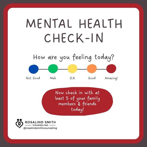 Let's make doing mental health check-ins with family and friends a part of the norm. A quick hello can have long-lasting effects.