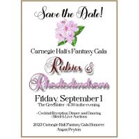 Carnegie Hall's Fantasy Gala - Rubies & Rhododendrons