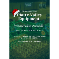 Platte Valley Equipment Holiday Lighting Business After Hours