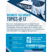 Topics at 12 - Business Tax Update