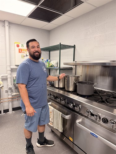 Cooking in new kitchen