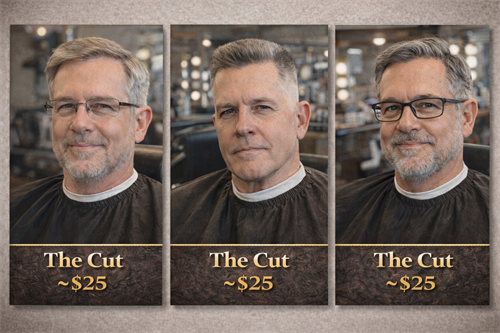 Different Variations of the same cost haircut. 