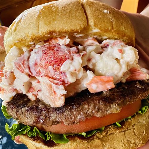 Our famous "Surf & Turf" Burger (Summer Only)