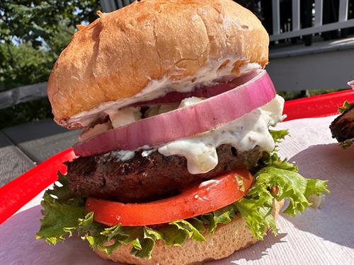 The "Greek Cowboy" Specialty Burger