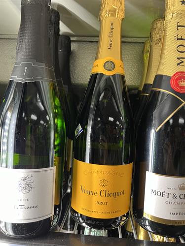 We have a vey large selection of wines, champagne and beer