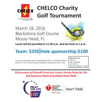 1st Annual CHELCO Charity Golf Tournament 