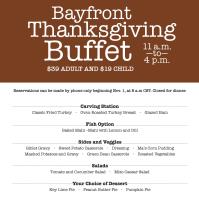Bayfront Thanksgiving Buffet at The Bay