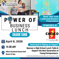 April Power of Business Lunch: Shark Tank Edition 2026 - Sponsored by CHELCO