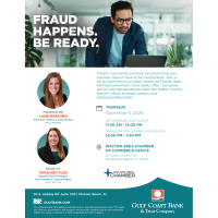 Lunch & Learn: Fraud Happens. Be Ready