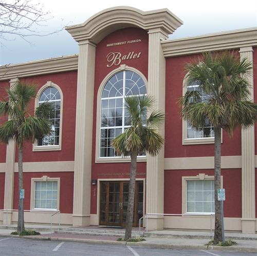 The 13,000 sq. ft. Sybil Smith Lebhertz Center for Dance Education facility and our 3,500 sq. ft. Studio Annex, NFB serves as a cornerstone for downtown Fort Walton Beach.