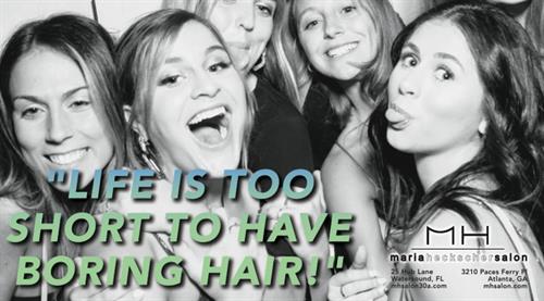 Life is too short to have boring hair. Life is too short to have boring hair.