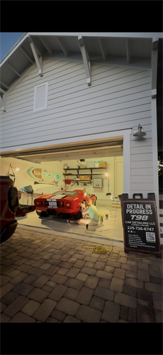 Polishing a 2005 Ford GT with an estimated $500,000 value