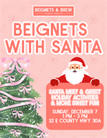 Beignets with Santa
