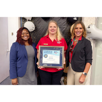 Eglin Federal Credit Union recognizes Member Service Counselor Clasina Cox for 25 years of service