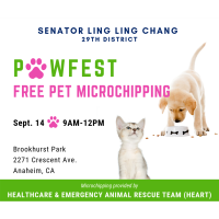 Senator Ling Ling Chang - Free Pet Microchipping