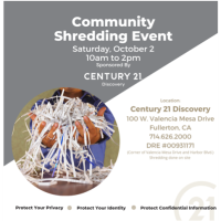 Century 21 Discovery - Community Shredding Event
