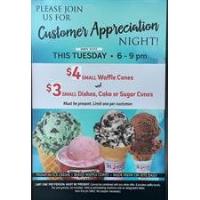Customer Appreciation Night @ Brusters Real Ice Cream, Fullerton