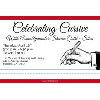 MOTAL: Celebrating Cursive with Assemblywoman Quirk-Silva