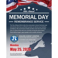 City of Buena Park: 45th Annual Memorial Day Remembrance Service