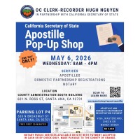 One-Day Apostille Pop-Up in Santa Ana