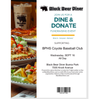 Black Bear Diner: Dine & Donate