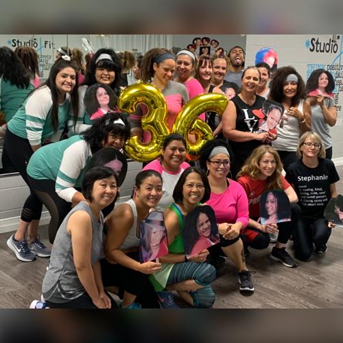 My daughter Stephanie's Group Finess Class Birthday Celebration