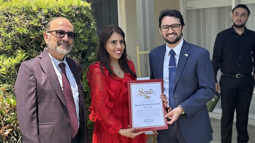 Certificate presentaion with the Office of Senator Tom Umberg