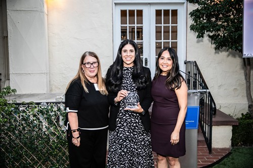 Northgate Markets award recognition CHIOC was honored to recognize Northgate Markets at our 2025 Building a Legacy Celebration for their continued commitment to community health and family well-being. Pictured are CHIOC Board Chair and Executive Director Georgina Maldonado with members of the González family as they accepted this year’s award.