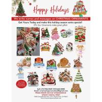 Speedy Digital Print Holiday Ornaments!