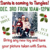 Tangles Hair Salon-Visit with Santa