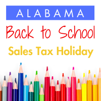Alabama Back to School Sales Tax Holiday
