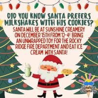 Sunshine Creamery: Santa Visit