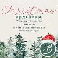 B. Happy: Christmas Open House