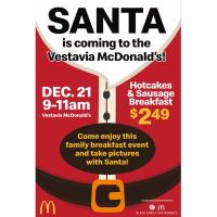 Vestavia McDonald's-Breakfast with Santa