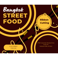 Bangkok Street Foot Ribbon Cutting