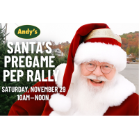 Andy's Creekside Nursery: Santa's Pregame Pep Rally